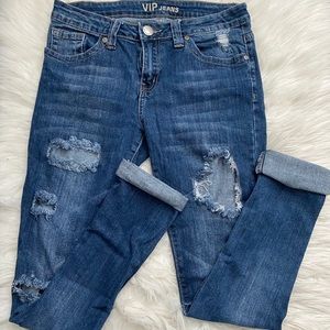 Distressed Skinny Jeans by V.I.P Jeans
